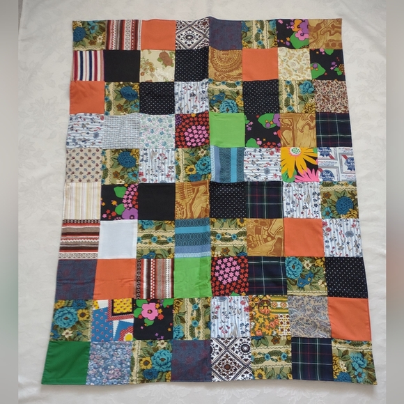Handmade Patchwork Quilt Equal Squares